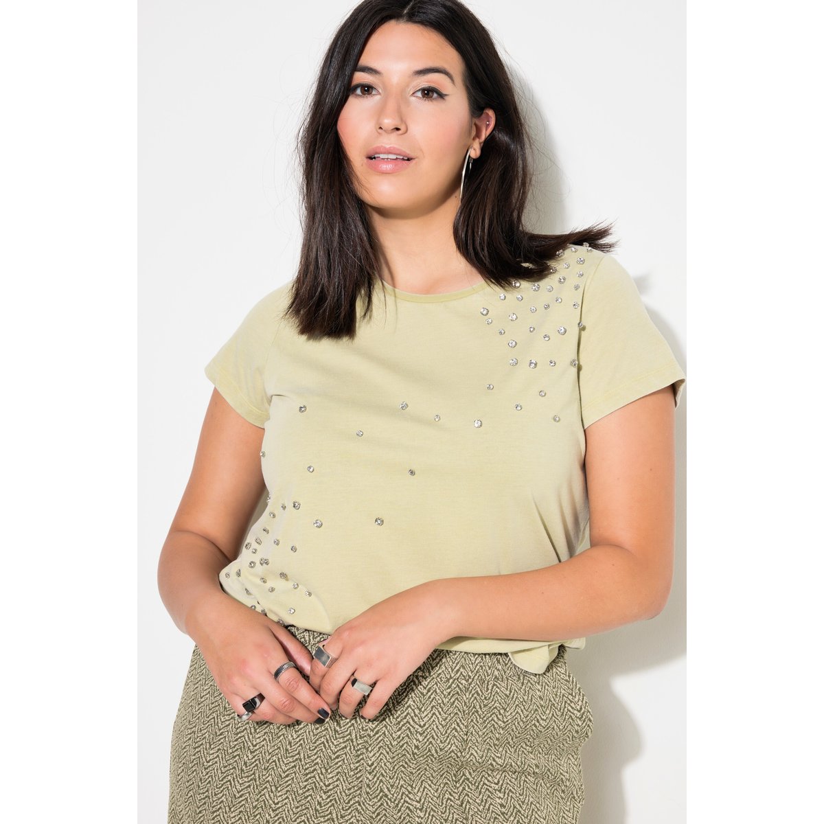 T-shirt coupe Classic Shape, style vintage vert tilleul, STUDIO UNTOLD