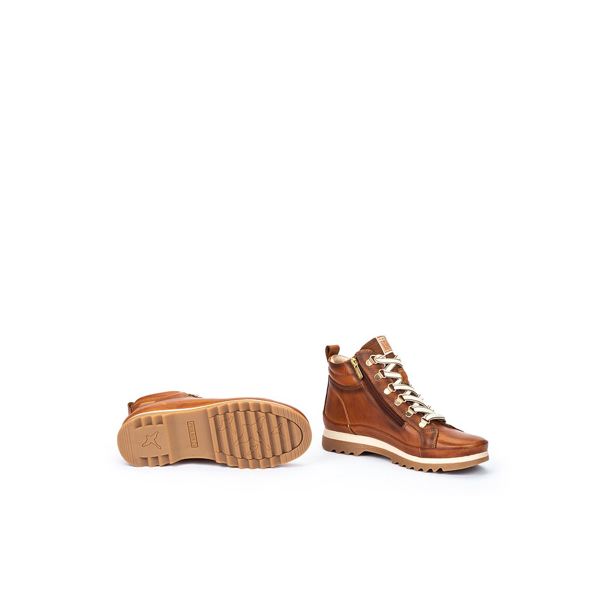Baskets cuir Vigo doublure chaude brandy, PIKOLINOS