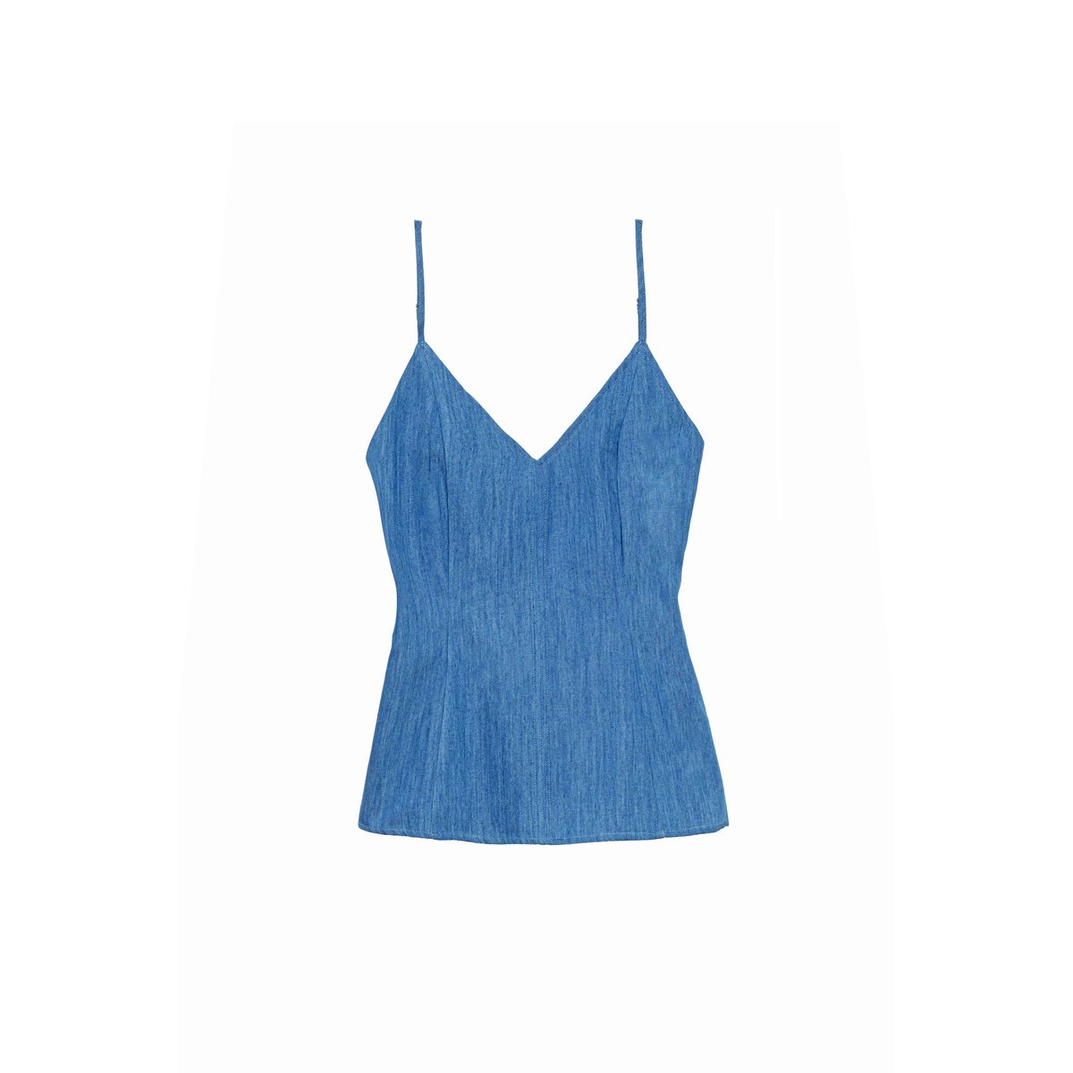 Débardeur bretelles col dégagé uni DANY 93-double wash, LA PETITE ETOILE