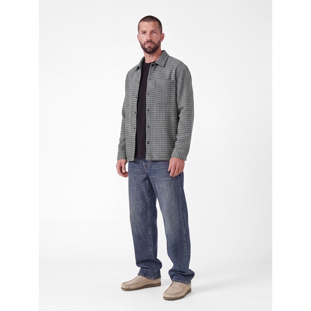 Surchemise grise - neutral gray 1, JACK & JONES