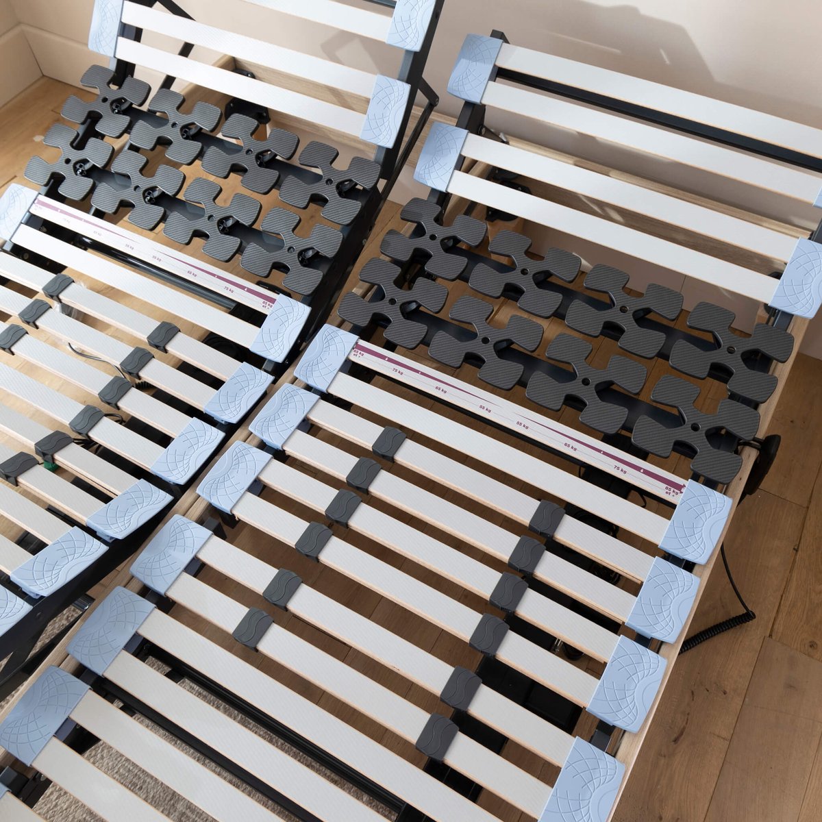 Sommier de relaxation électrique LUXE bois naturel, SOMEO