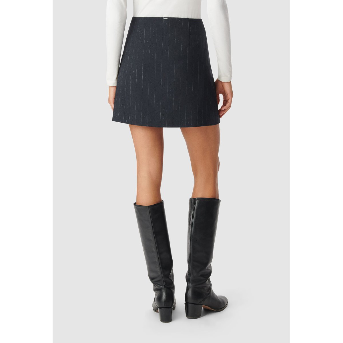 Jupe de tailleur rayures tennis bleu marine, IKKS