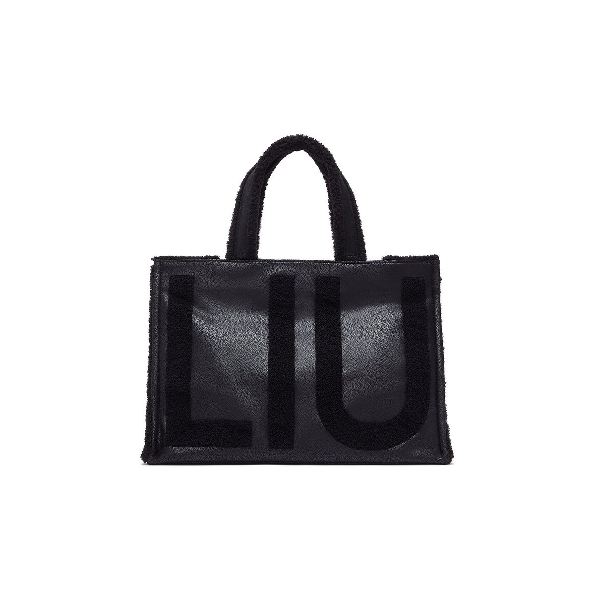 Grand sac fourre-tout avec logo noir, LIU JO