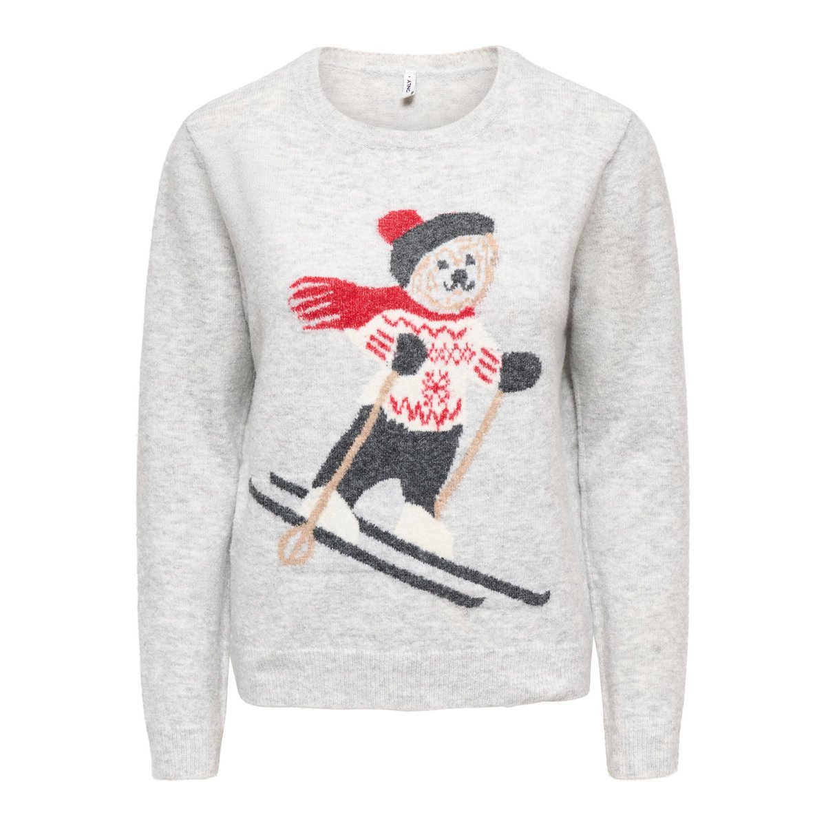 Pull En Maille light grey melange 1, ONLY