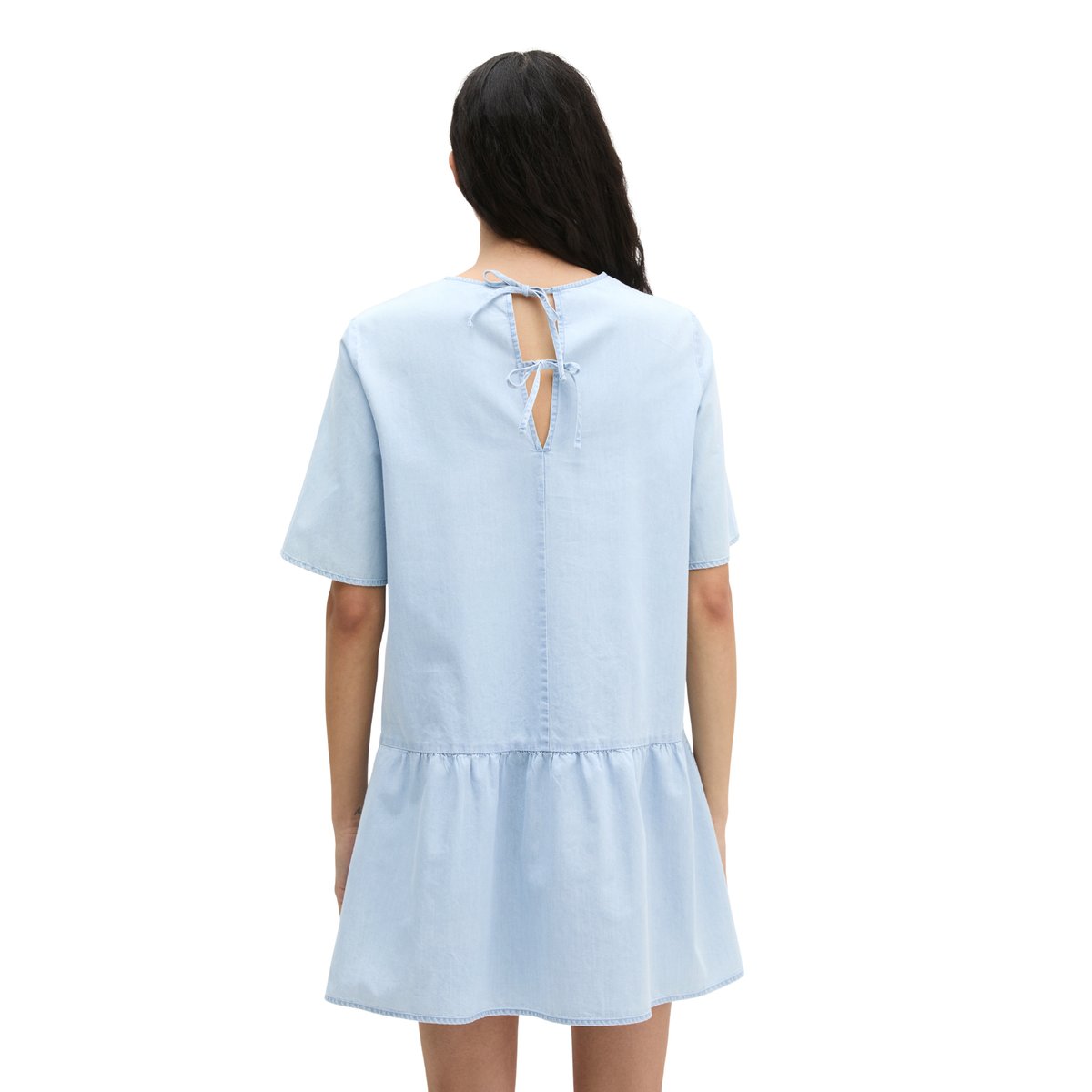 Robe en denim loose avec Tencel™ Lyocell bleu clair, MARC O'POLO