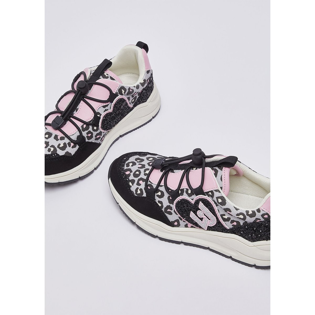 Sneakers animalier noir et rose, LIU JO