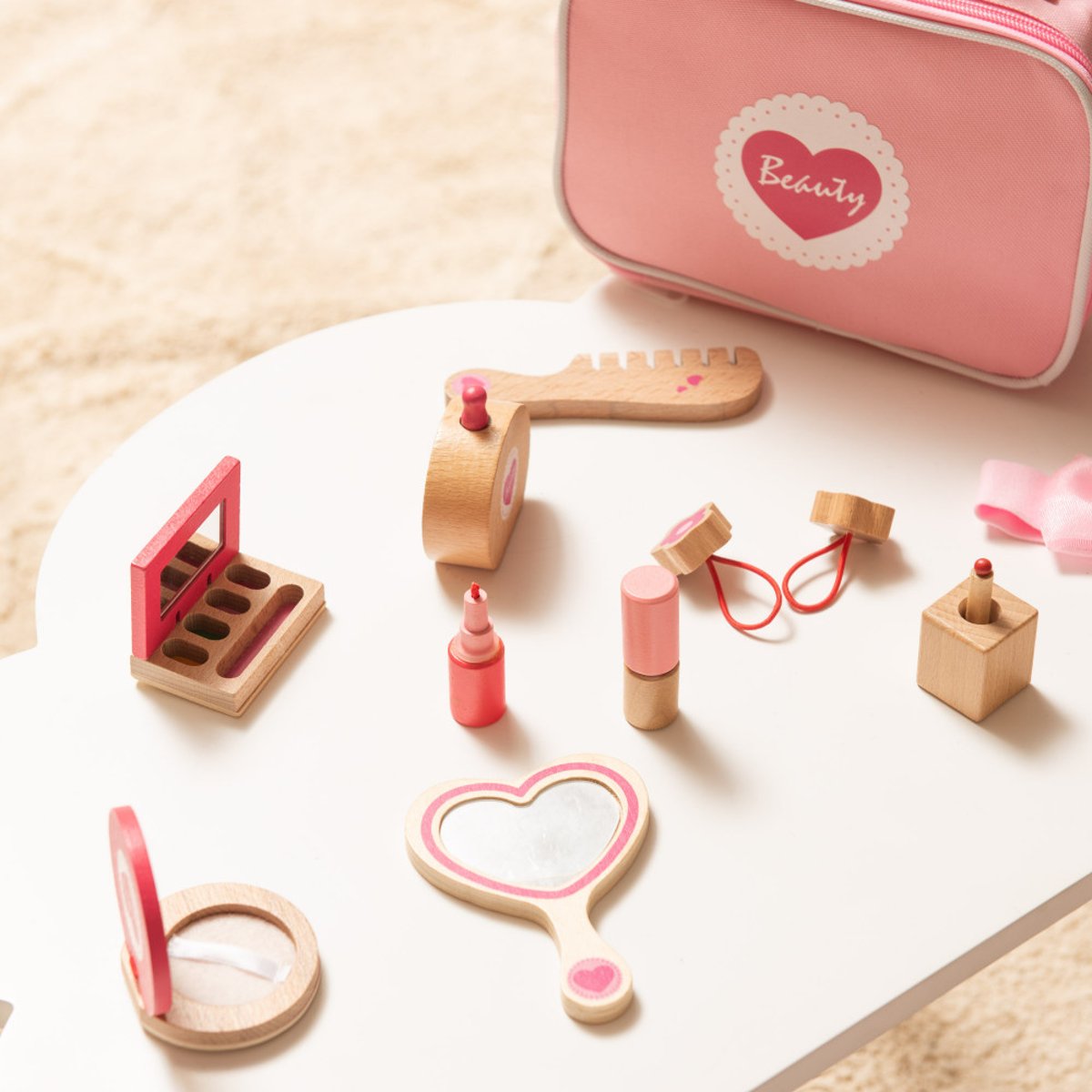 Set de beauté en bois rose, AMADEUS