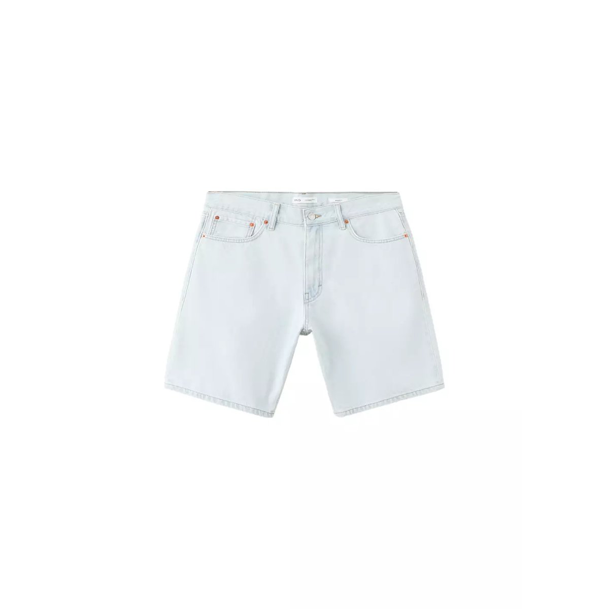 Bermuda en jean droit bleu délavé, MANGO MAN