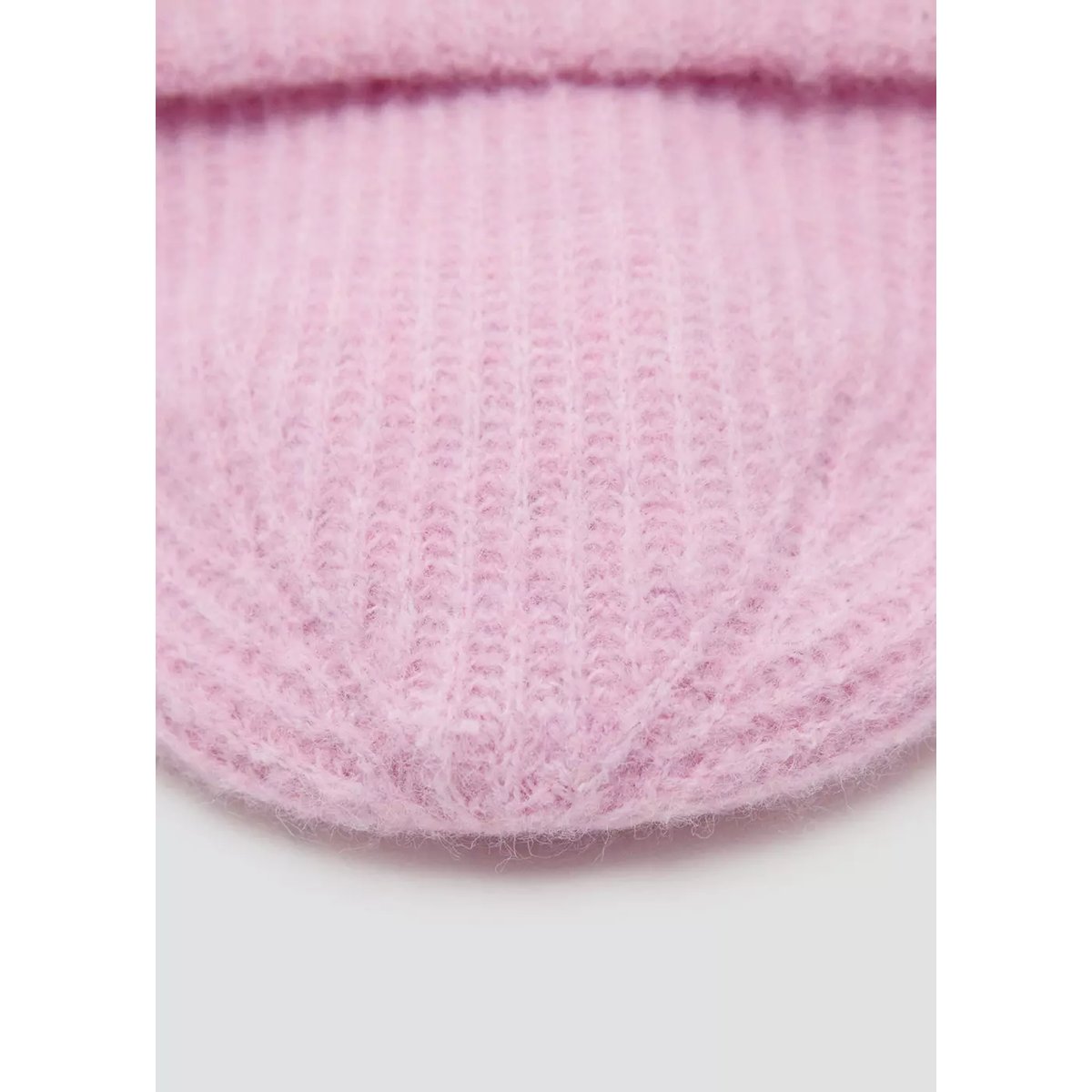 Bonnet maille côtelée rose, MANGO KIDS