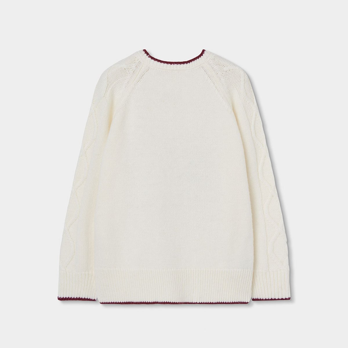 Pull garçon avec broderie de lettres blanc, BOBOLI