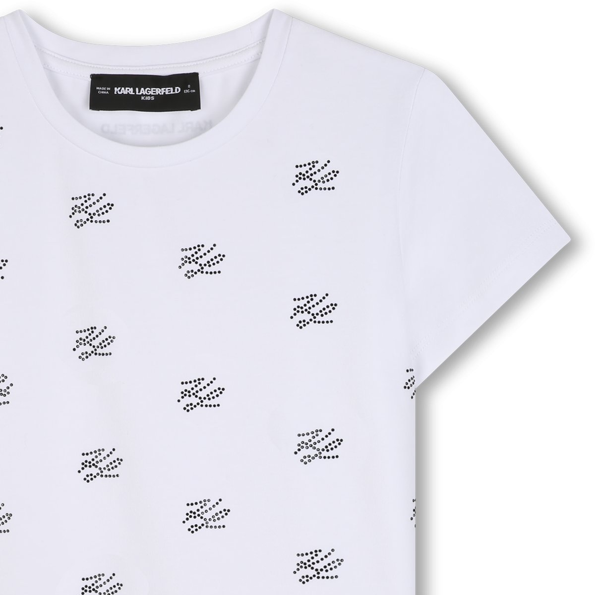 Tee-shirt manches courtes blanc, KARL LAGERFELD KIDS