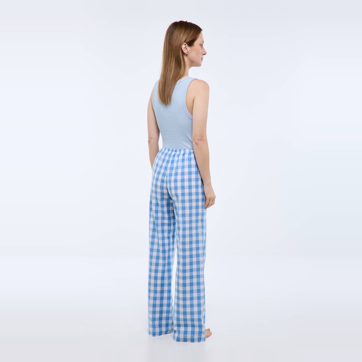 Pantalon rayé en popeline de coton BIO GOTS tender, MONOPRIX