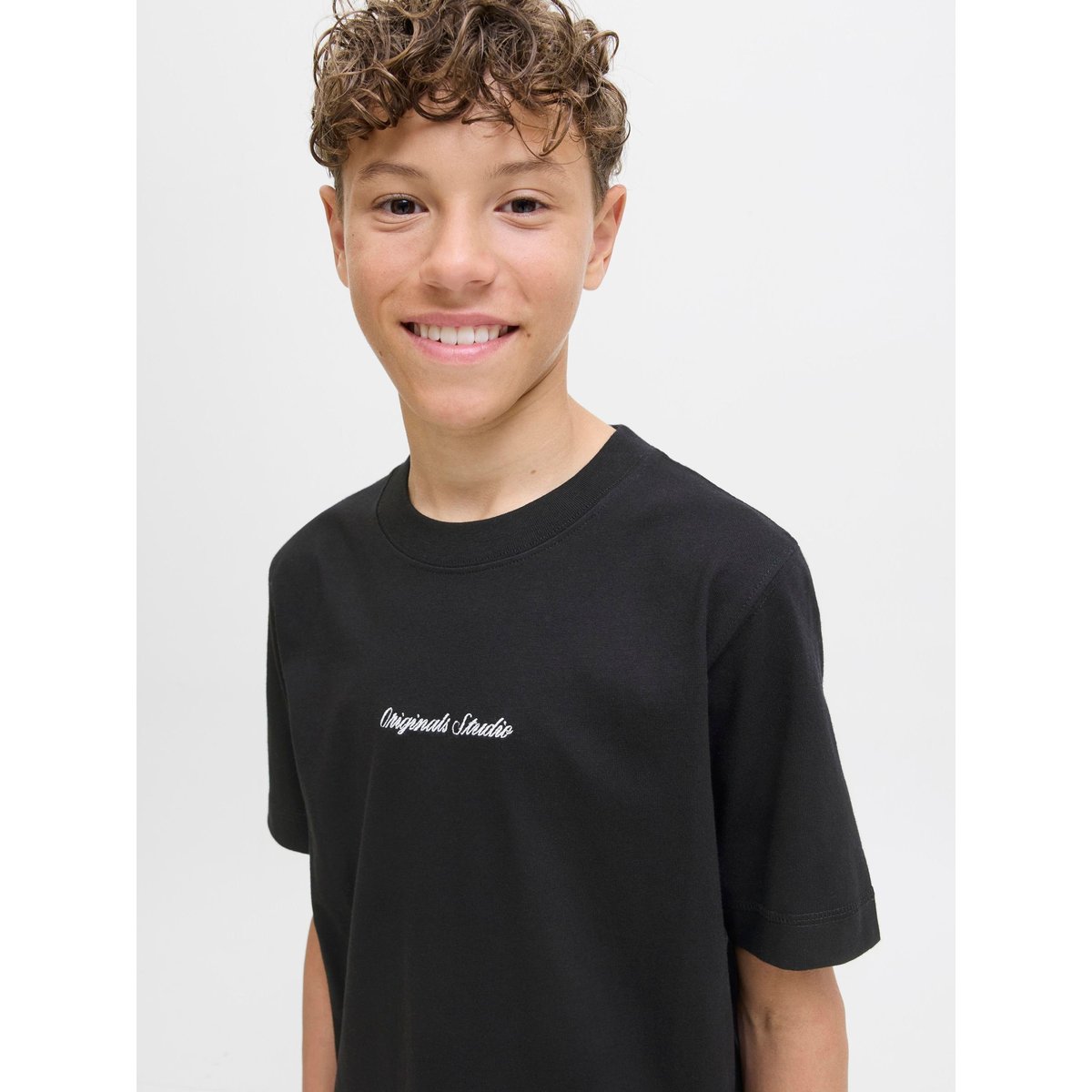 T-Shirt black 1, JACK & JONES JUNIOR