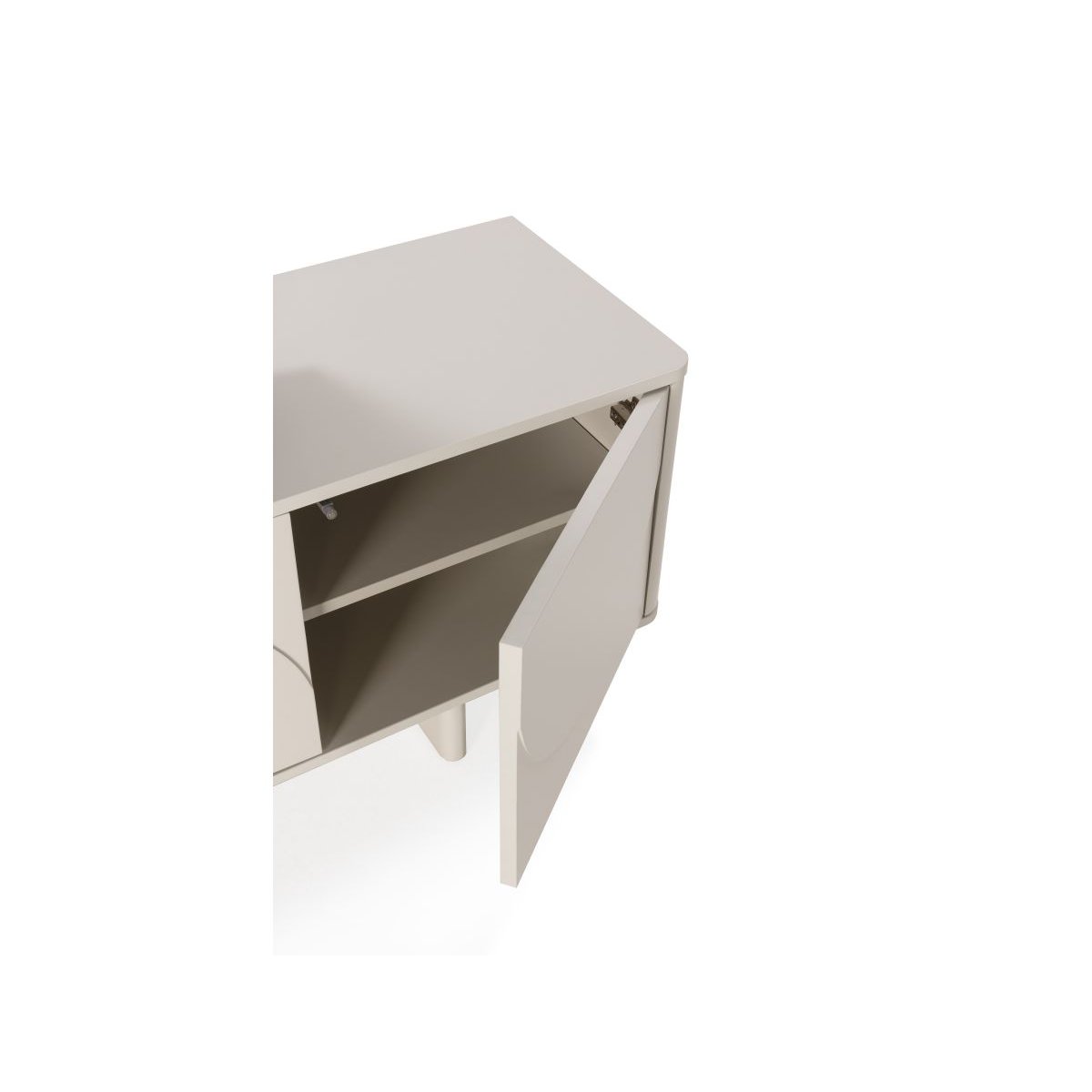 Meuble TV 180 cm MDF, ESTEBAN beige, BOBOCHIC