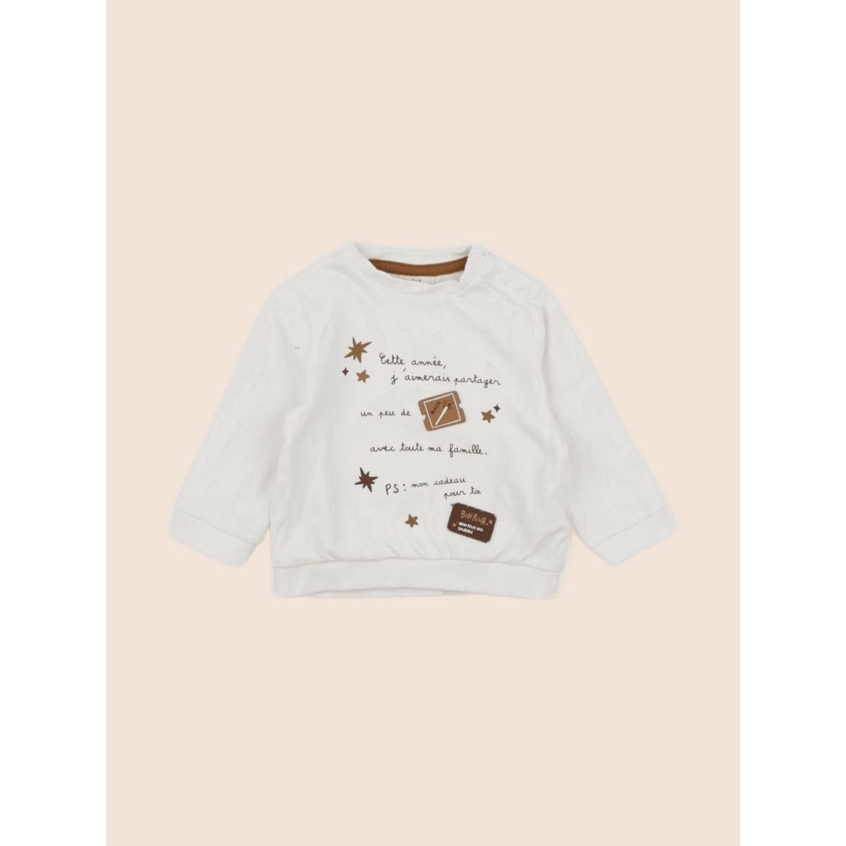 Sweat - Bon état beige, TAPE A L'OEIL
