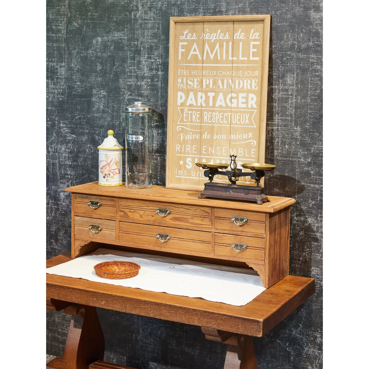 Étagère en bois Gaëlle N°887 - Bon état bois clair, DEBONGOUT