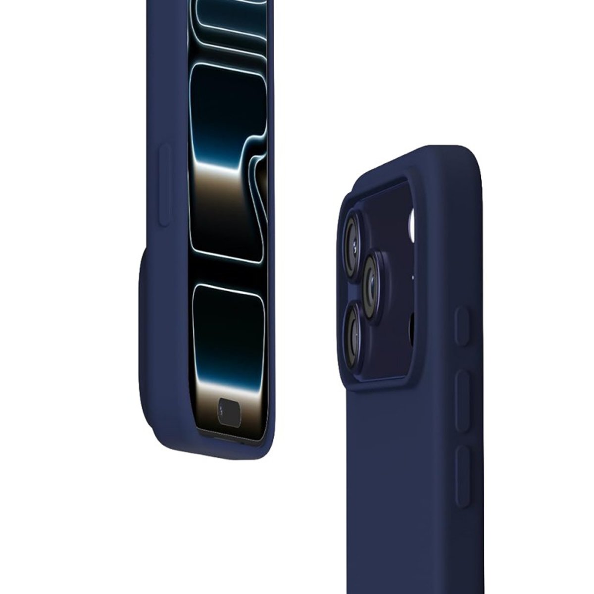 Coque iPhone 17 Pro Max antichoc + 2 vitres bleu, EVETANE