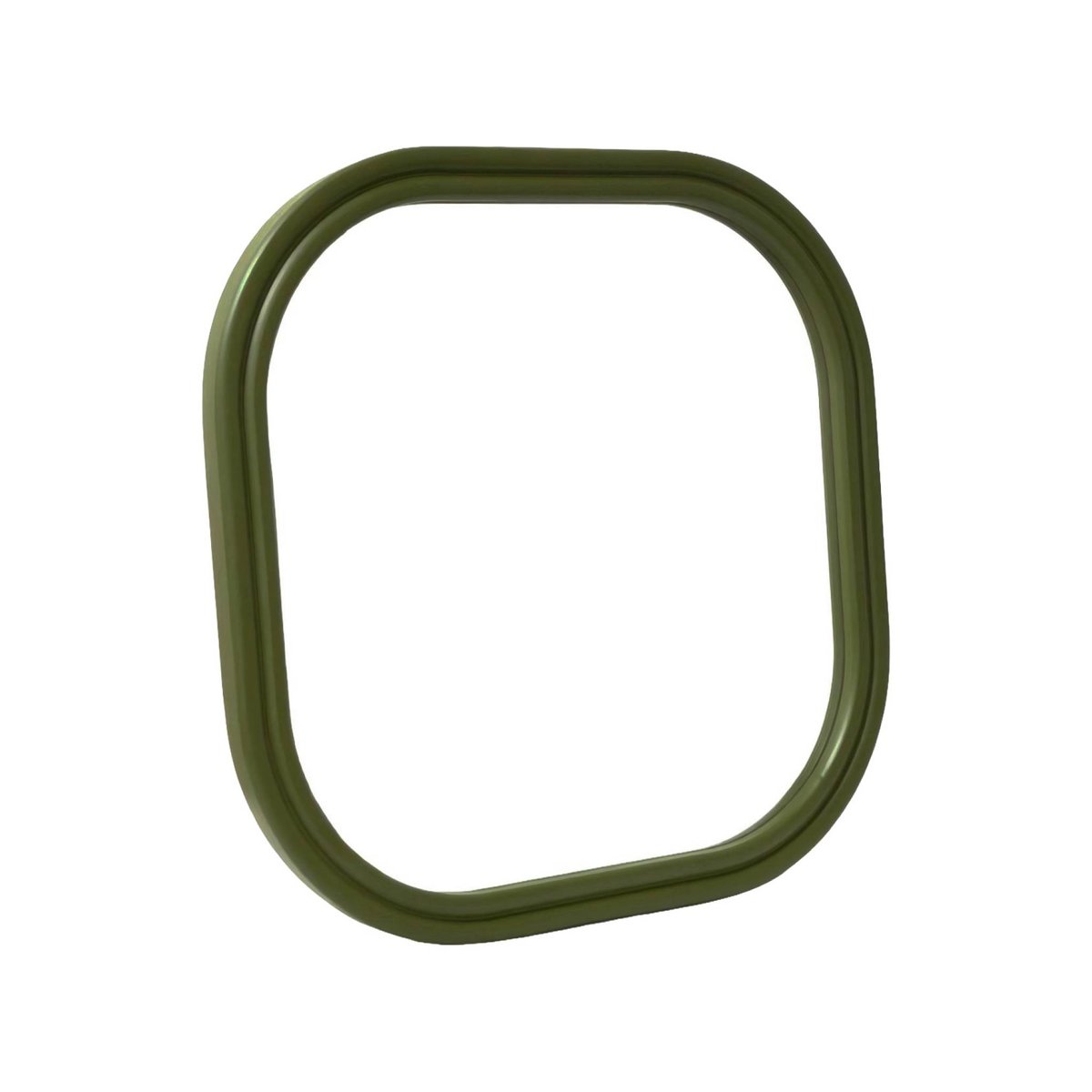 Miroir carré décor bois 60cm NEX kaki, SWEEEK