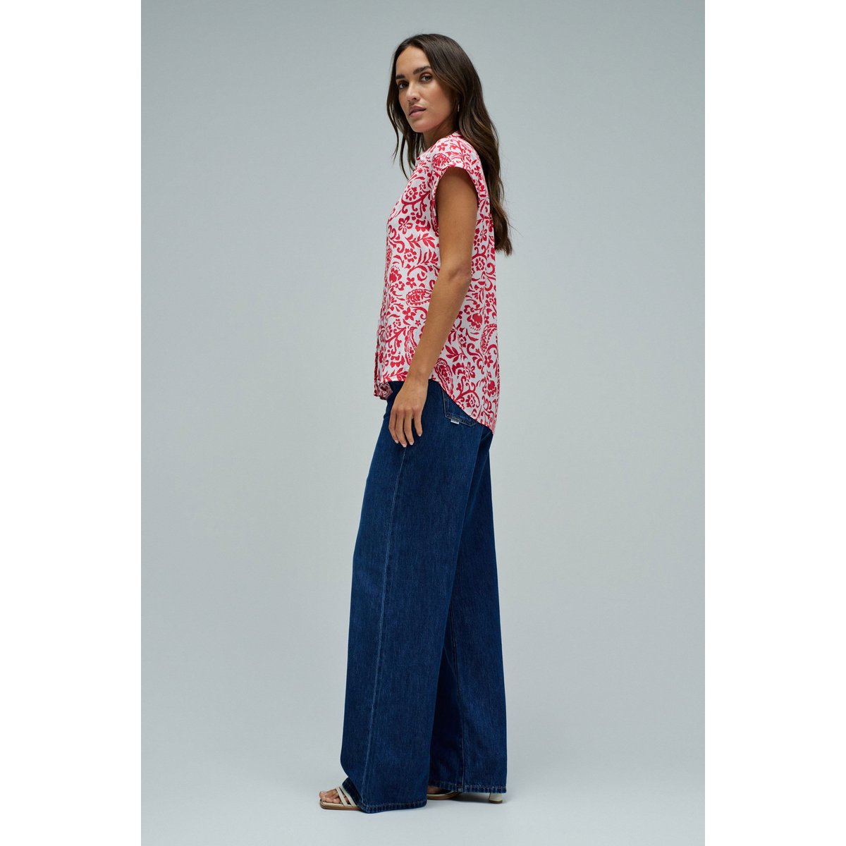 BLOUSE À MOTIF FLORAL rose, SALSA JEANS
