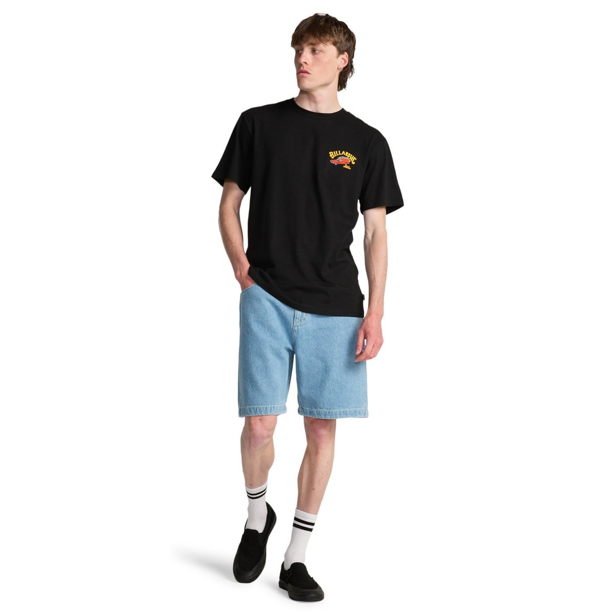 Short en denim BIG 21" bleu bleach wash, BILLABONG