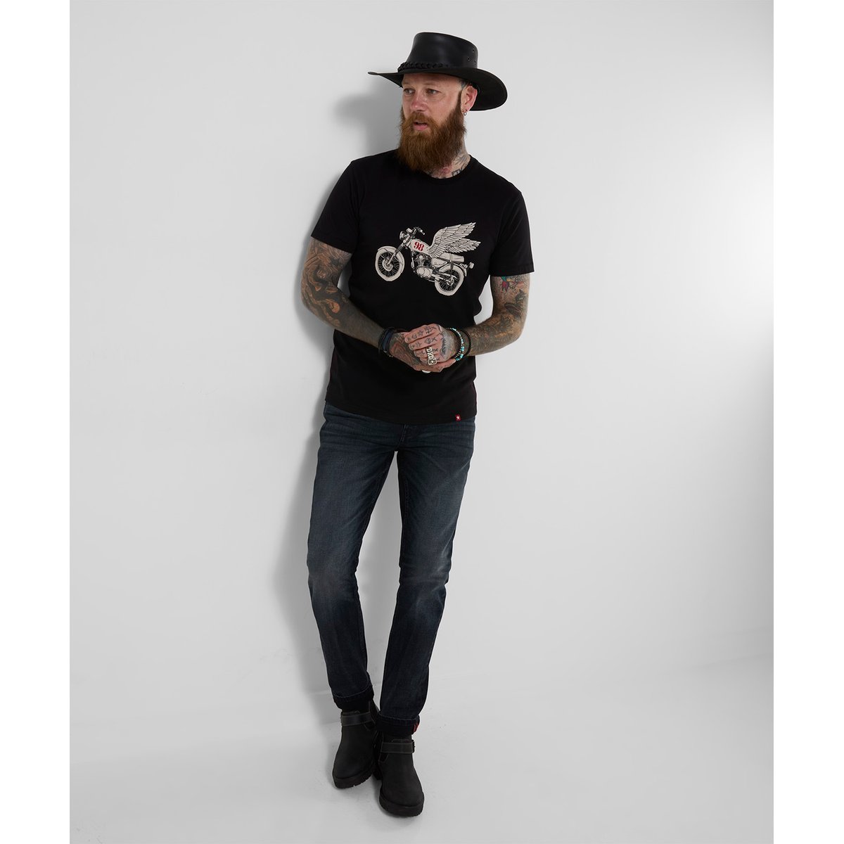 T-Shirt Monter en Flèche noir, JOE BROWNS