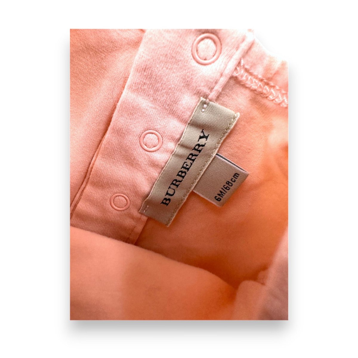 T-shirt bébé - Très bon état rose, BURBERRY