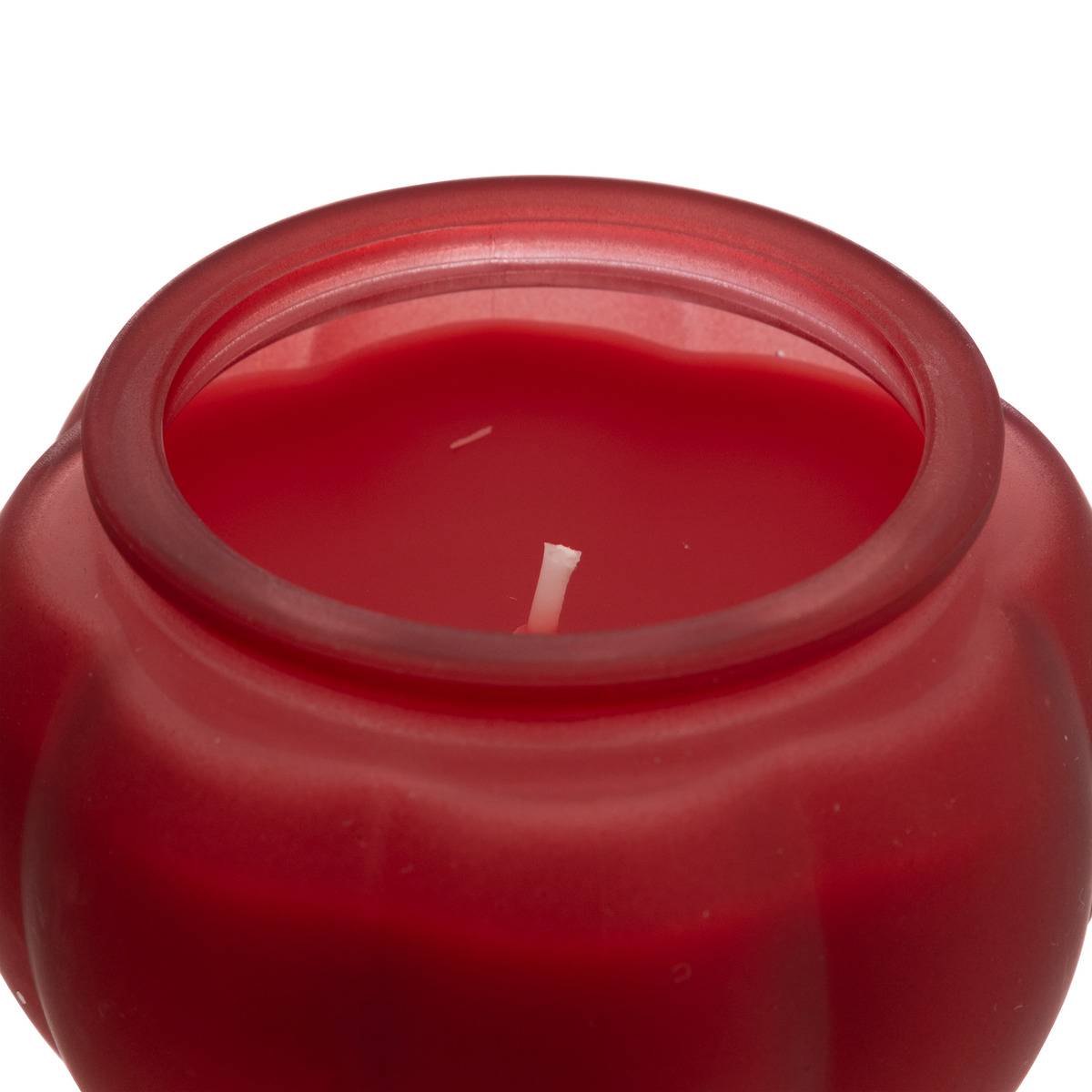 Bougie parfumée pot en verre citrouille orange, ATMOSPHERA