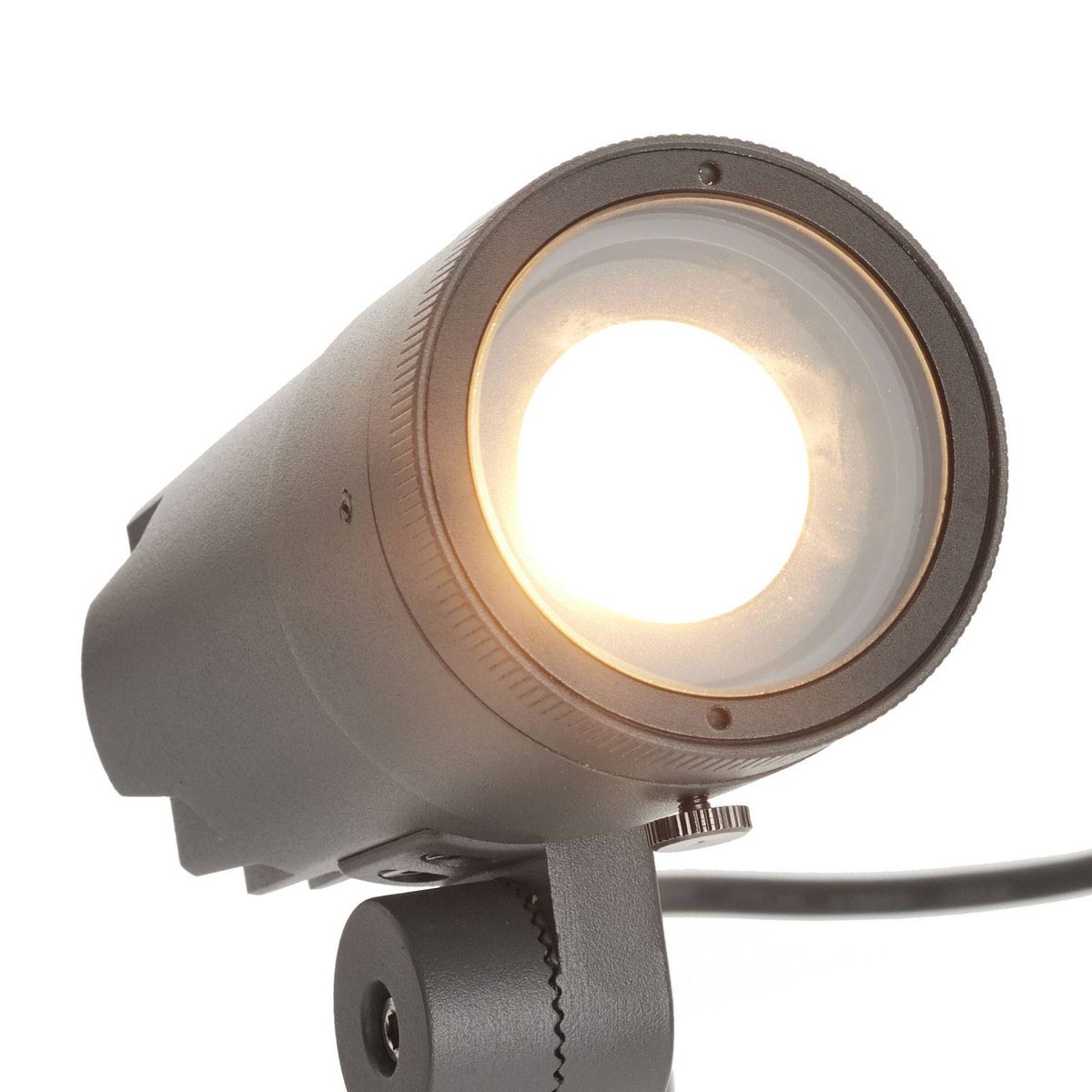 Lampe à planter en aluminium moderneLED gris foncé, LUCANDE