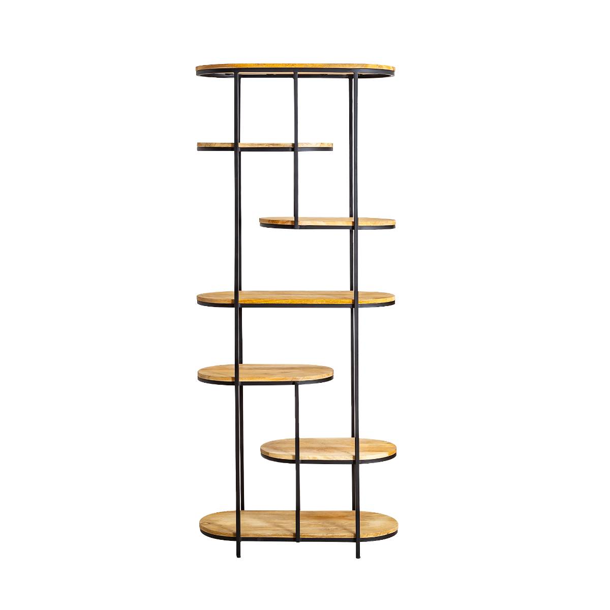 Etagère en bois de manguier et métal  OWEN bois clair, MADE IN MEUBLES 