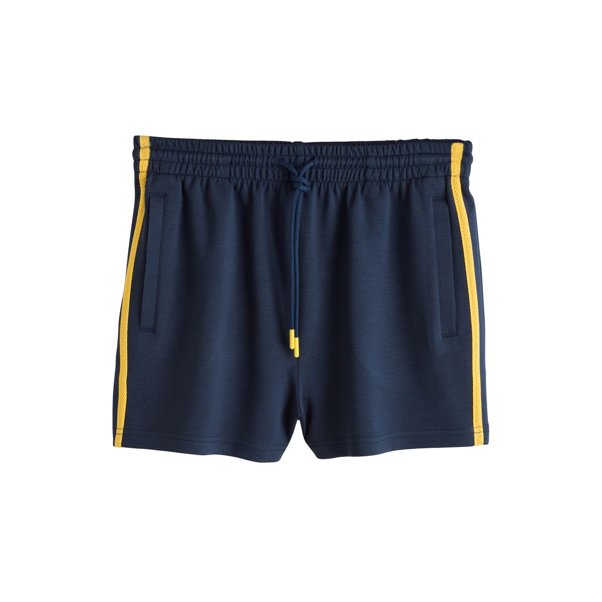 Short fluide à bandes latérales bleu marine, NEXT