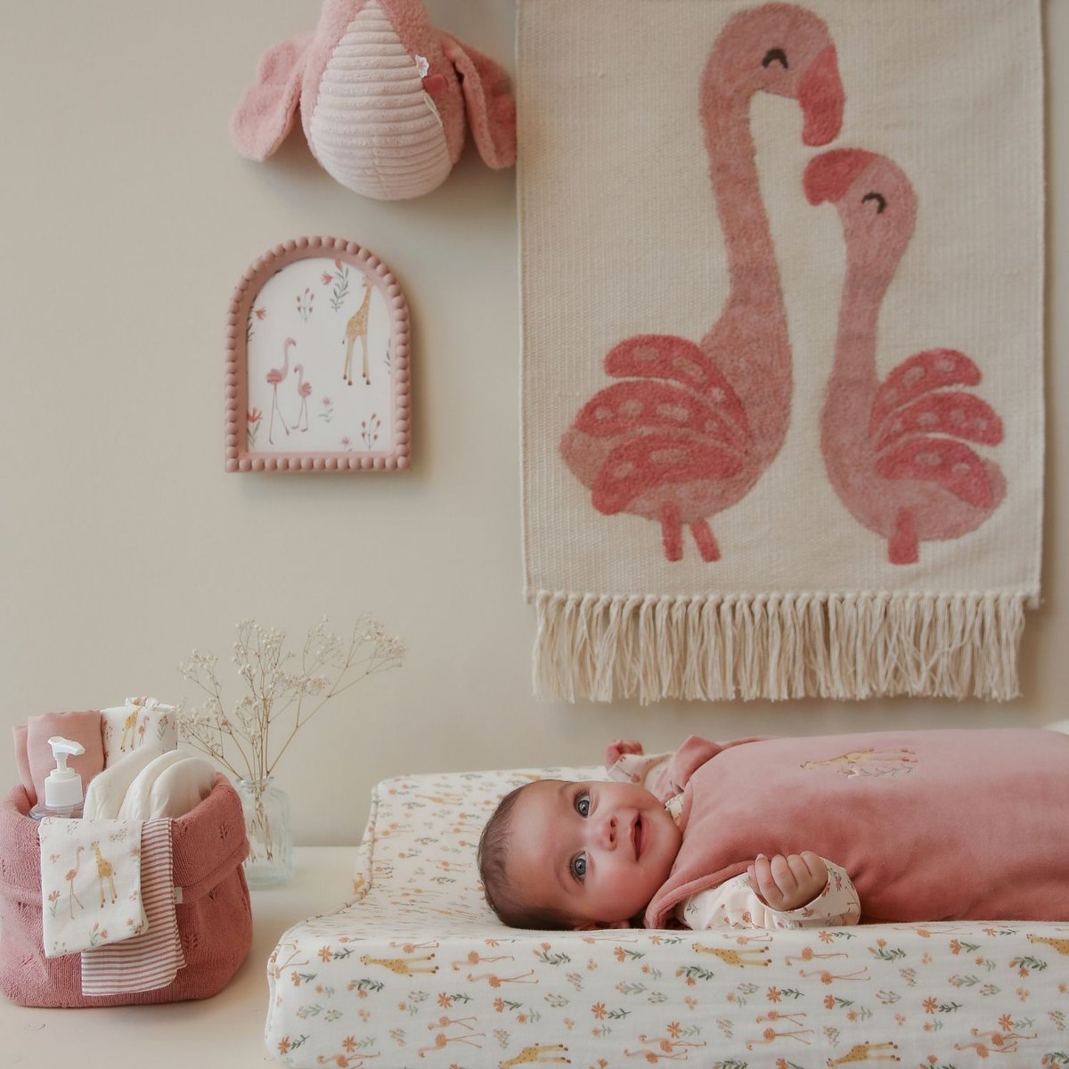 Décoration murale rose, beige, LITTLE DUTCH