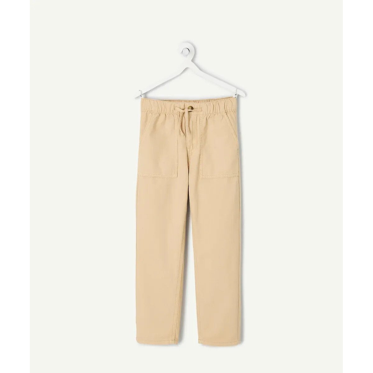 Pantalon en coton léger beige, TAPE A L'OEIL