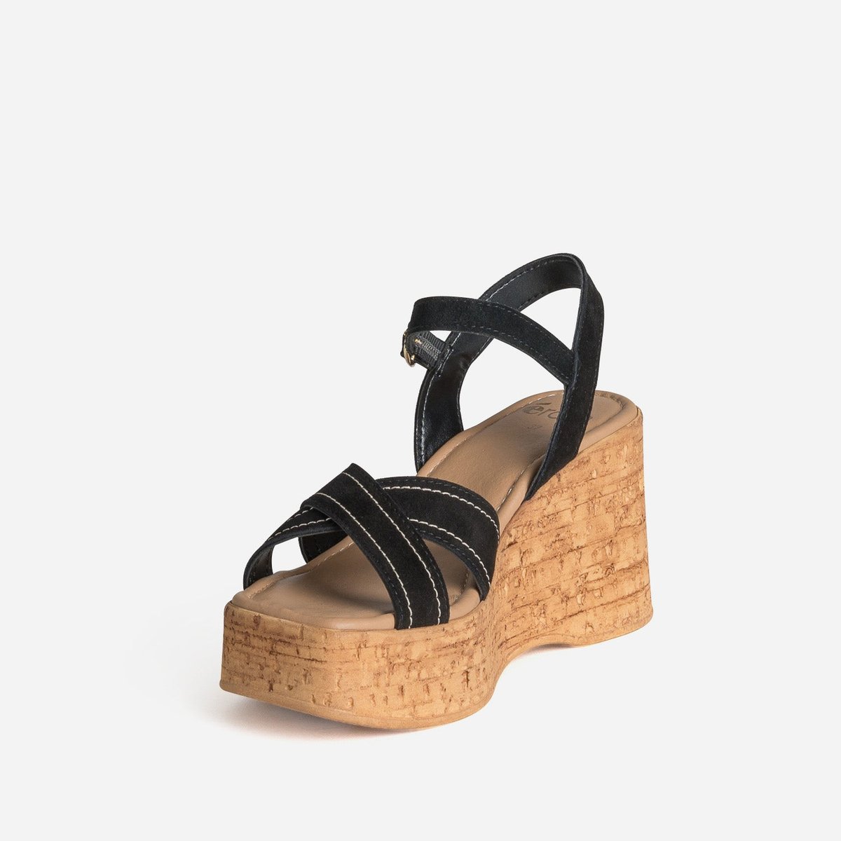 Sandale À Talon en cuir JULIENNE noir, ERAM