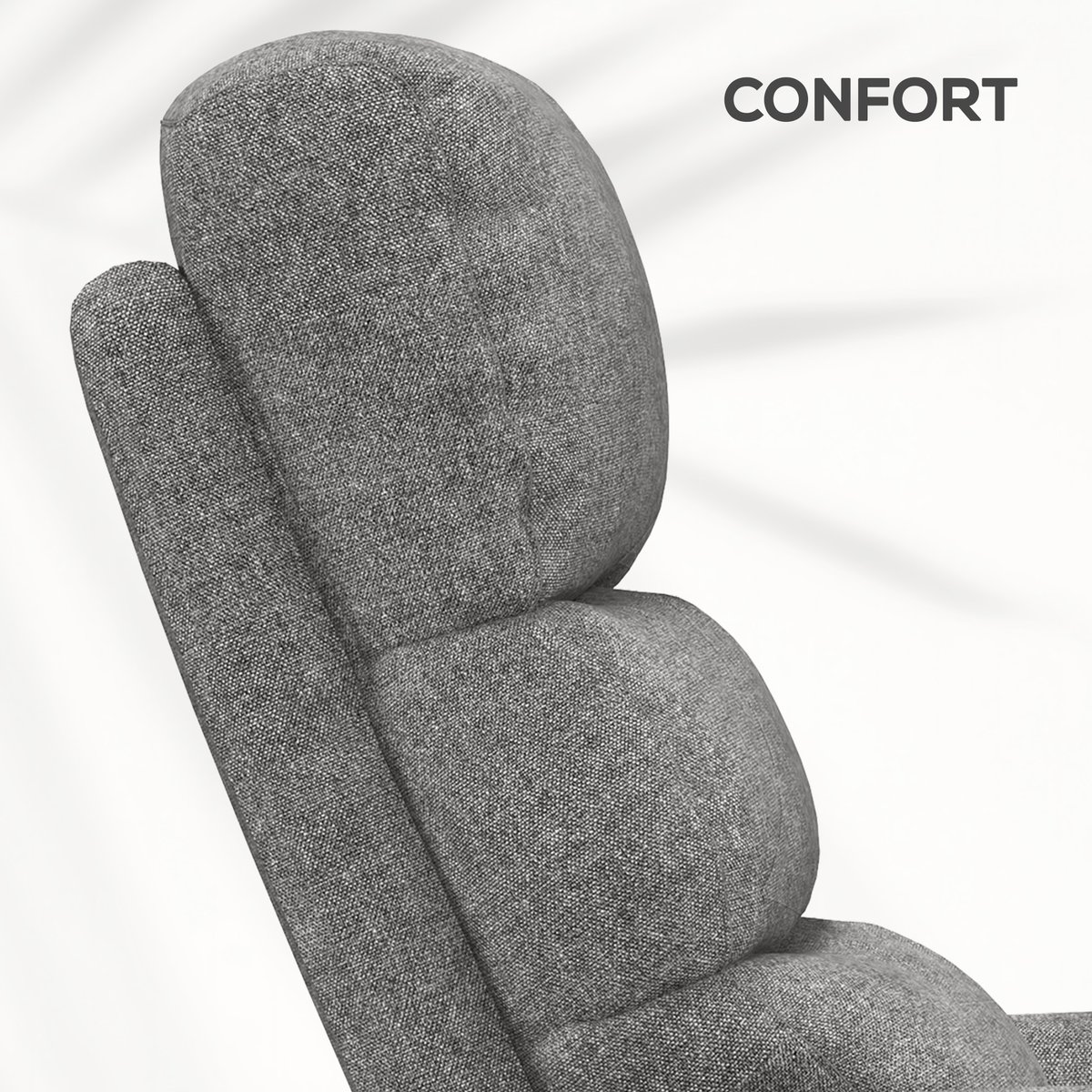 Fauteuil releveur électrique Polyester Gris gris, HOMCOM