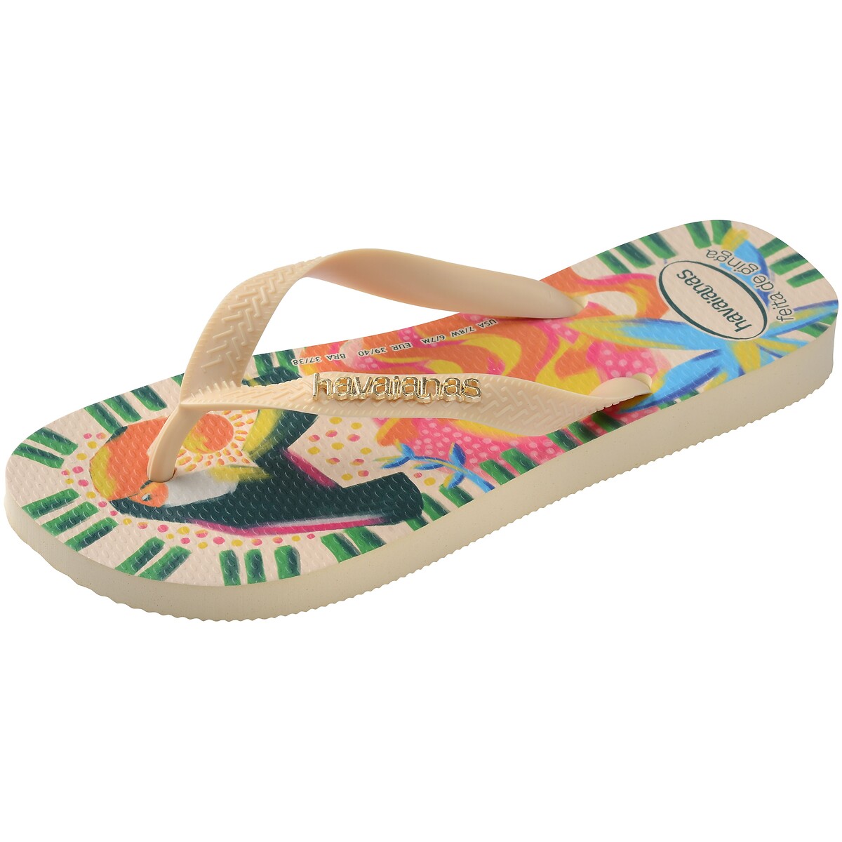 Tongs HAV TOP GINGA BOSSA beige, HAVAIANAS