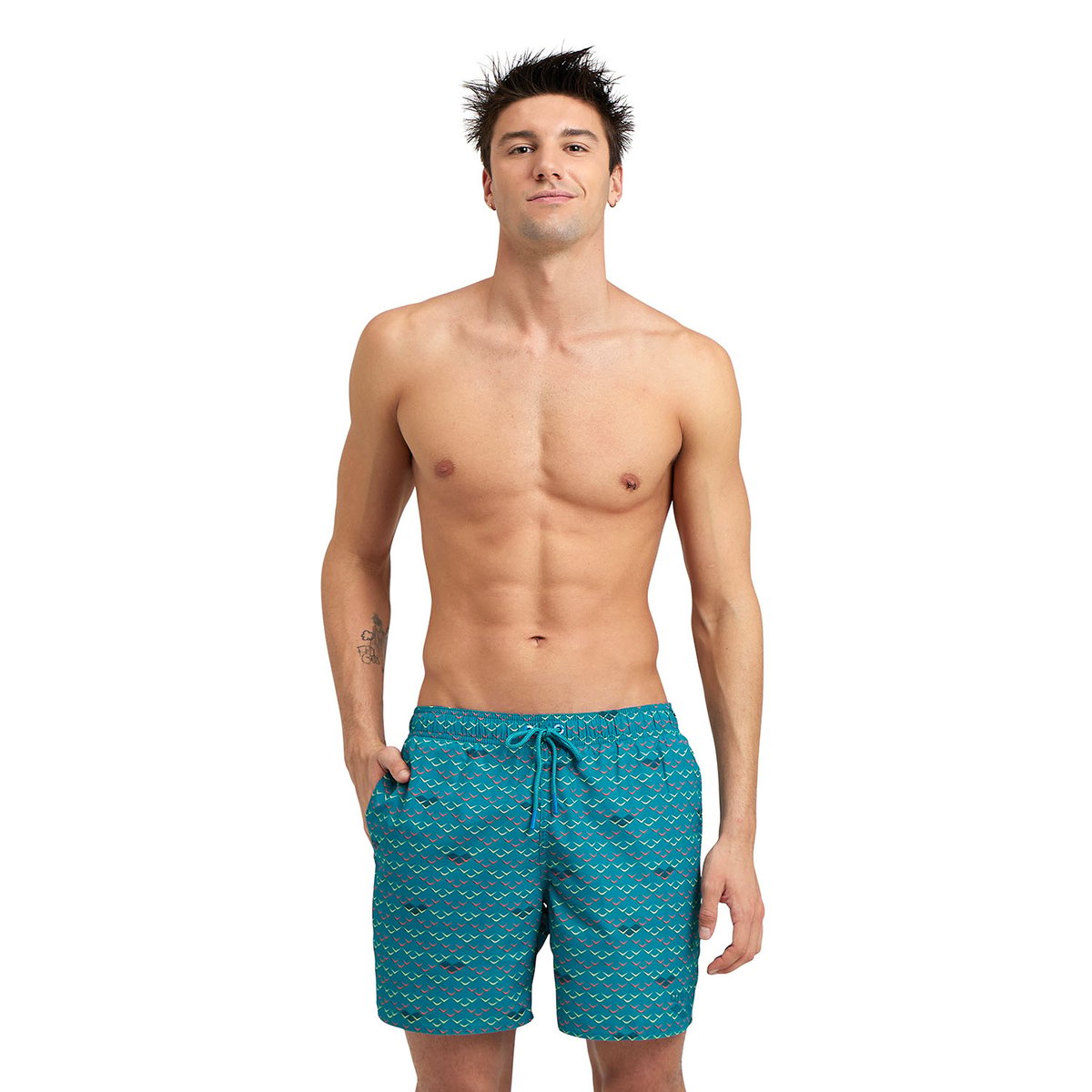 Boxer de plage Allover green lake logo, ARENA