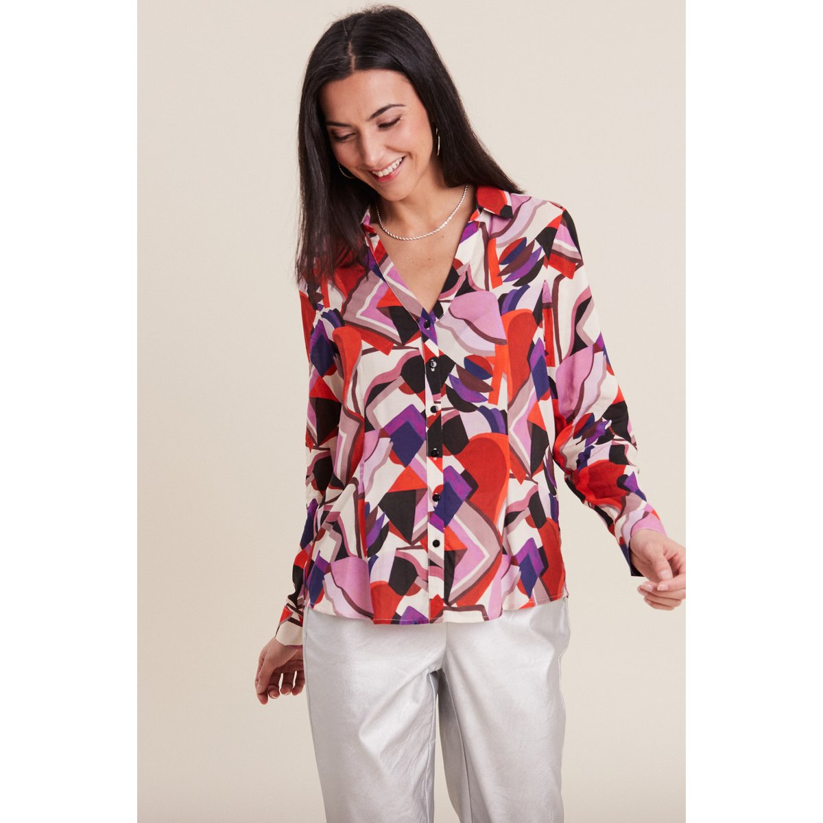 Chemise manches longues mauve, BREAL