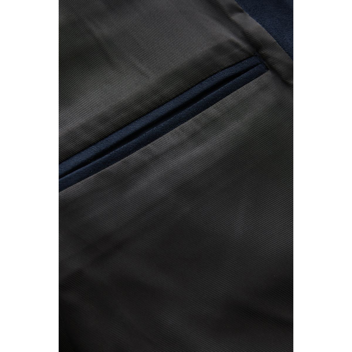 Veste en daim synthétique avec manches maille bleu marine, NEXT