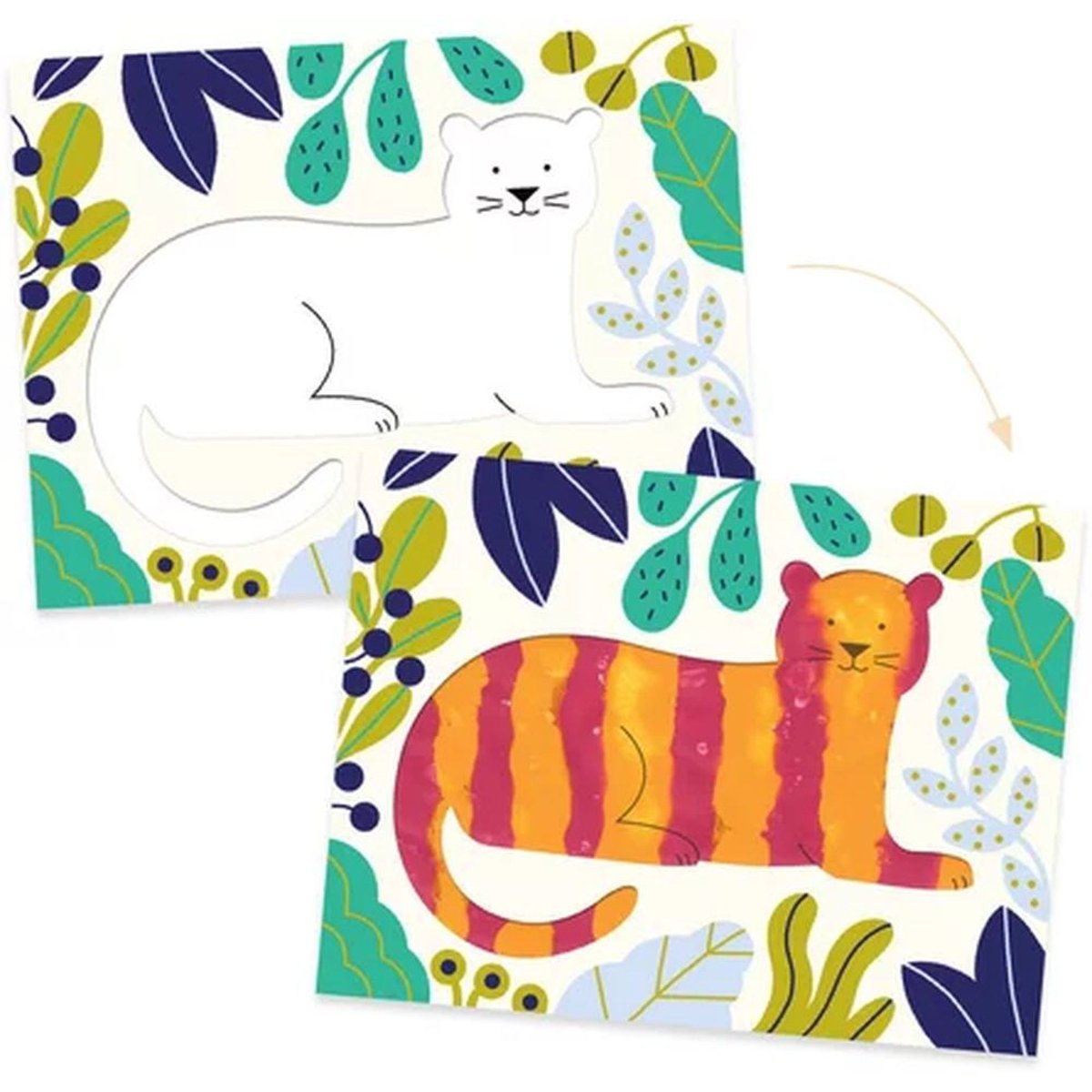 Peinture pour les petits - Barbouille et beau rose, DJECO