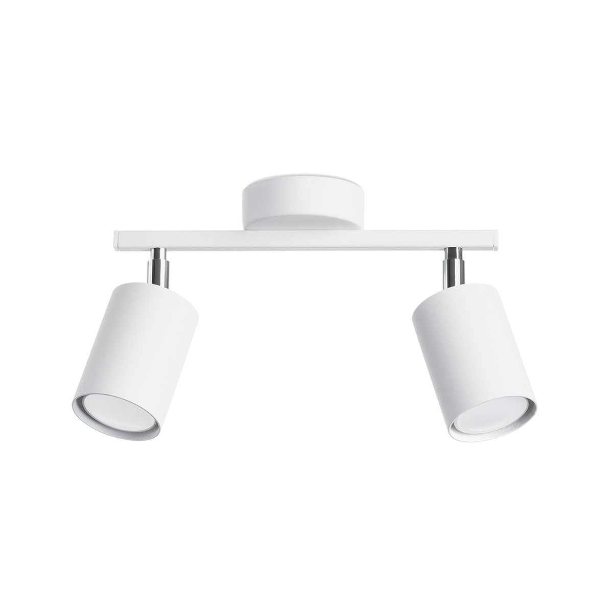 Plafonnier Acier Blanc GU10 2 Lemmi blanc, EDEN