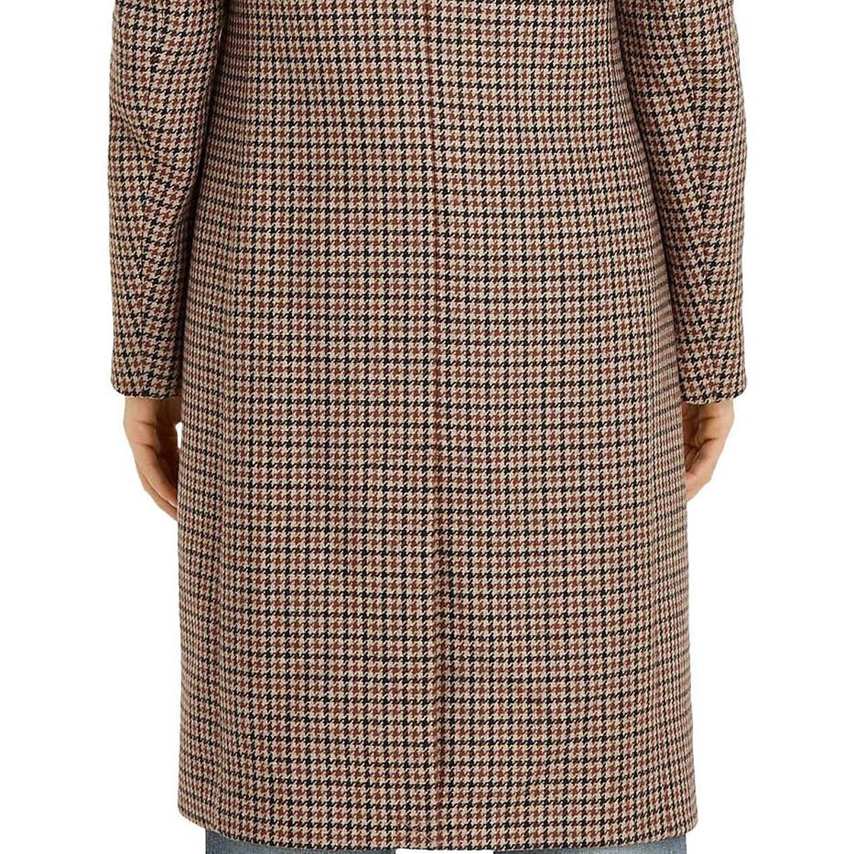 Checked Wool Mix Coat grey, TOMMY HILFIGER