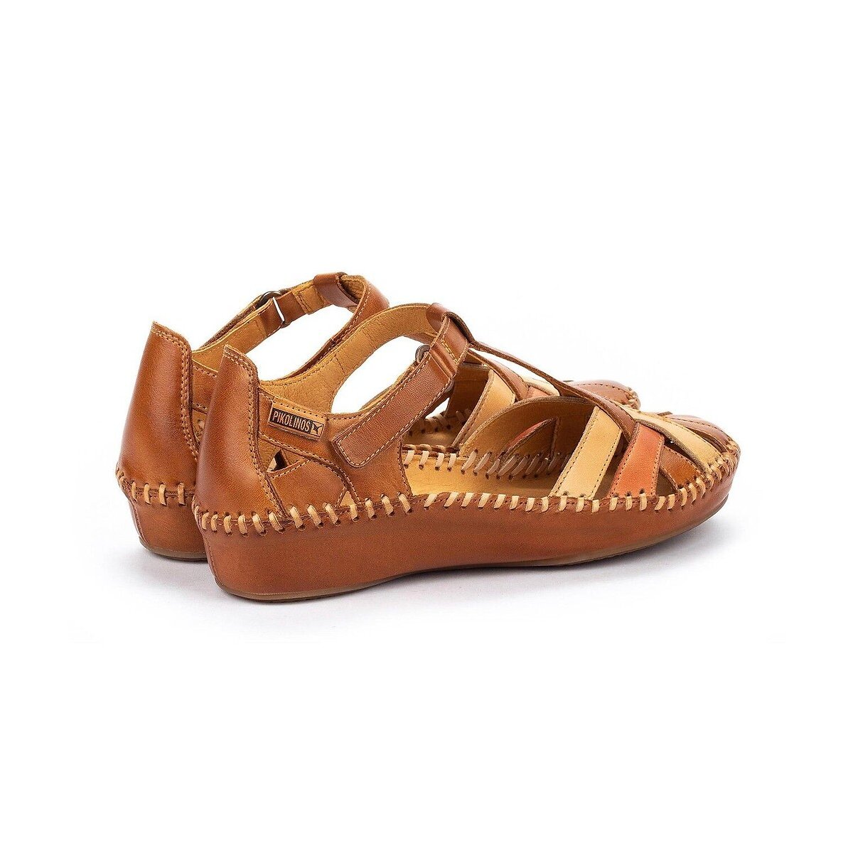 Sandales cuir P. Vallarta camel, PIKOLINOS