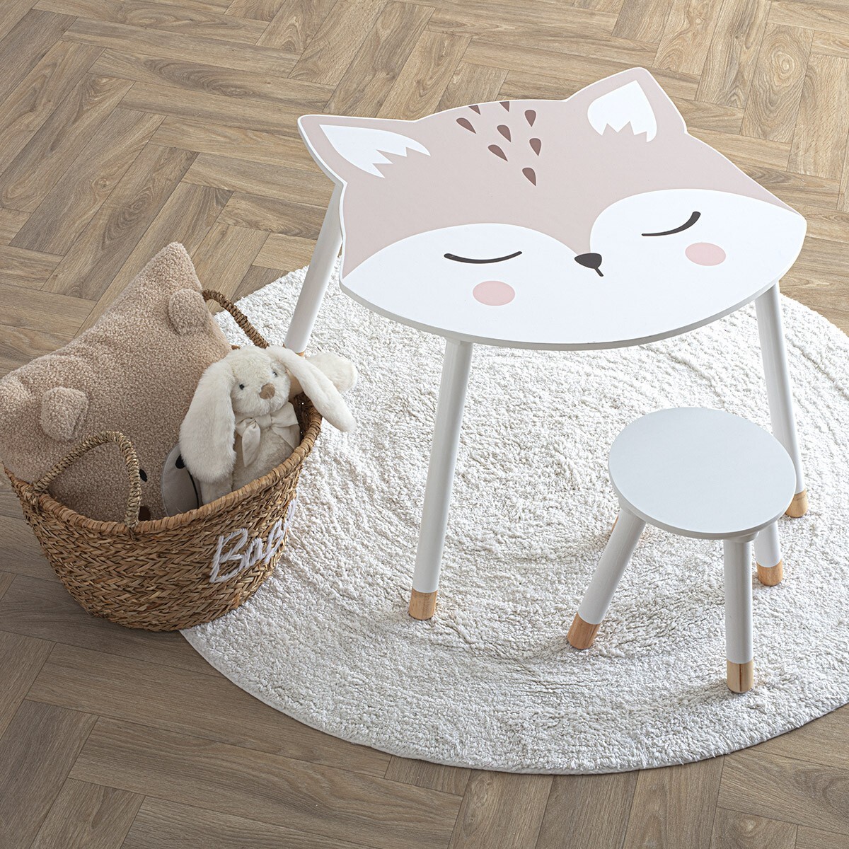 Table enfant plateau renard DOUCEUR multicolore, ATMOSPHERA FOR KIDS