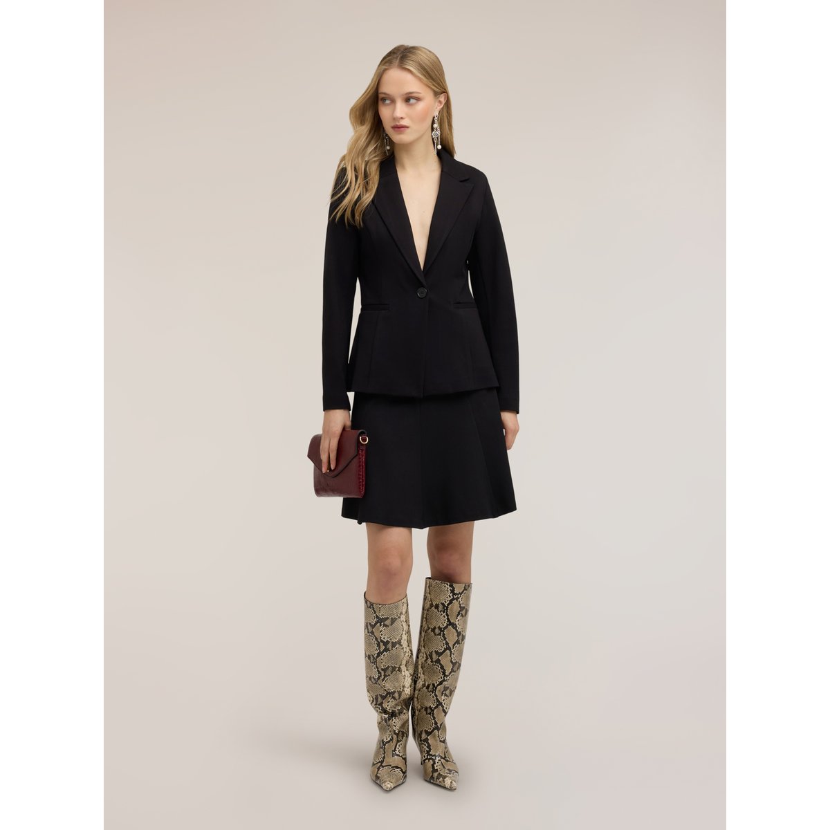 Blazer croisé noir, MOTIVI