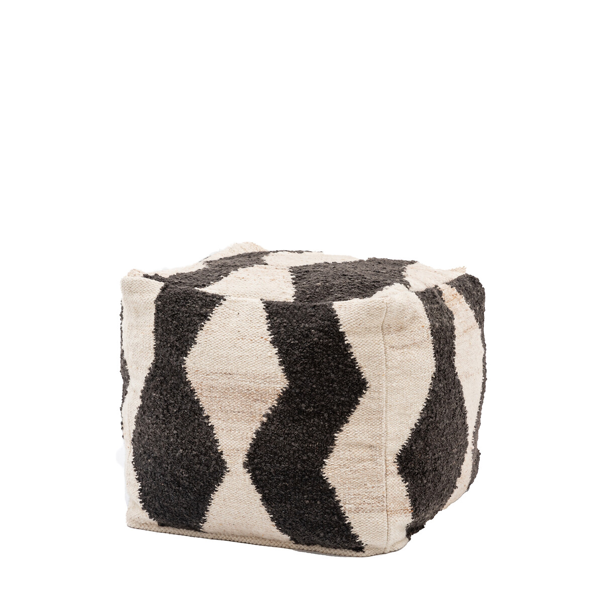 Vail Mono Pouffe black/white, SO'HOME