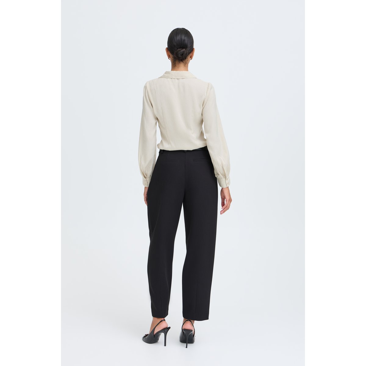 Chemise à manches longues beige oatmeal, B.YOUNG