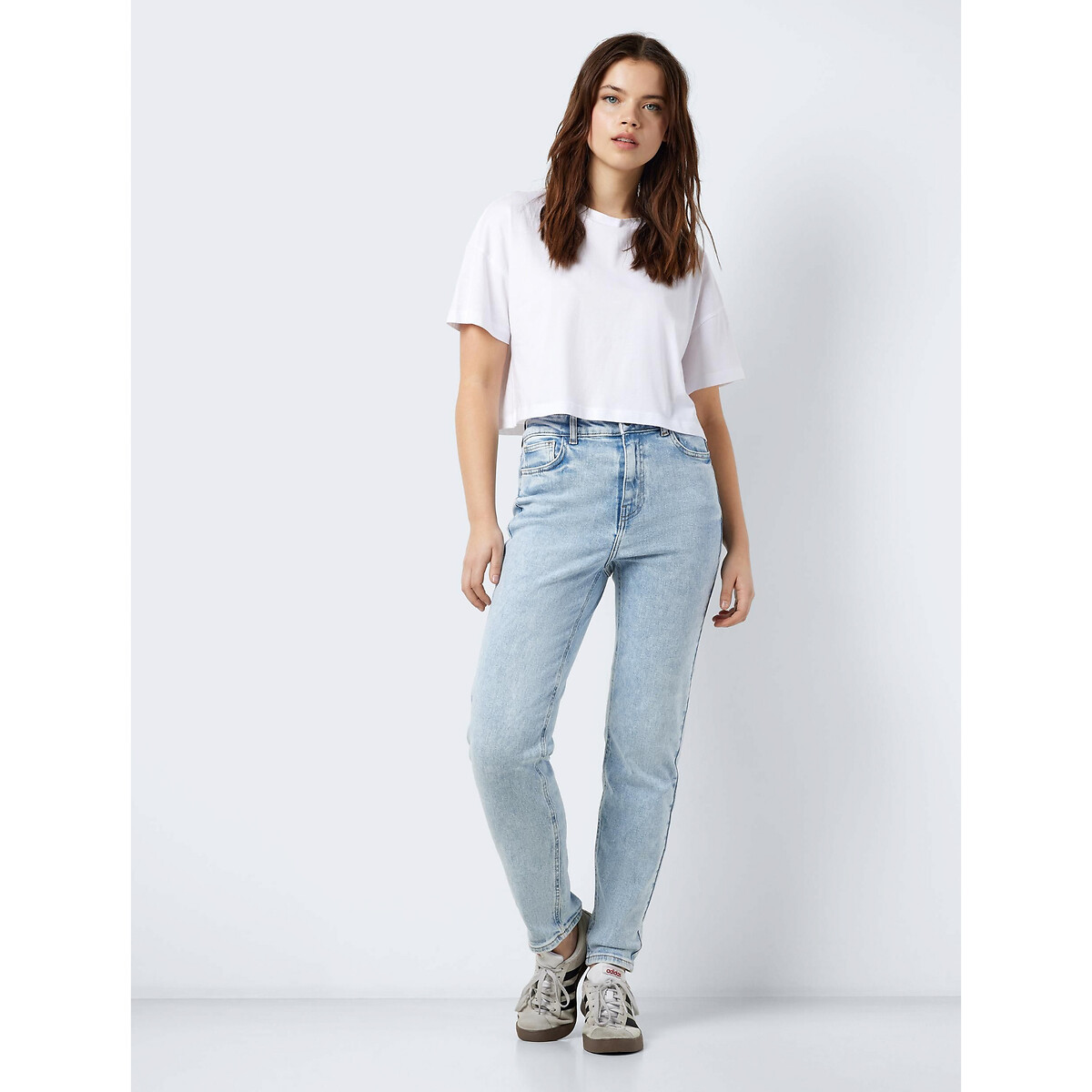 Jean skinny, taille haute light blue, NOISY MAY