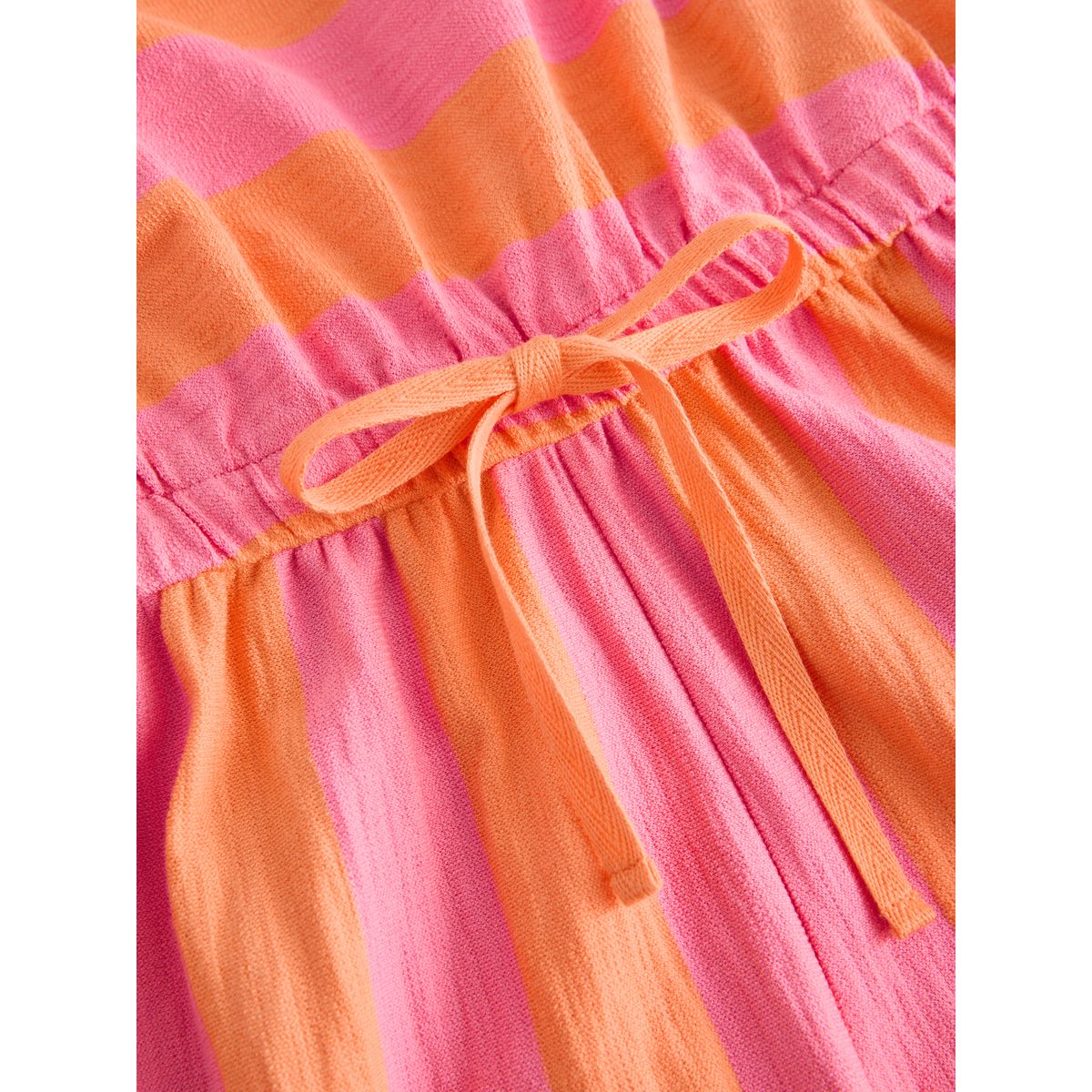 Combi-short sans manches en coton à nouer rose/orange rayé, NEXT