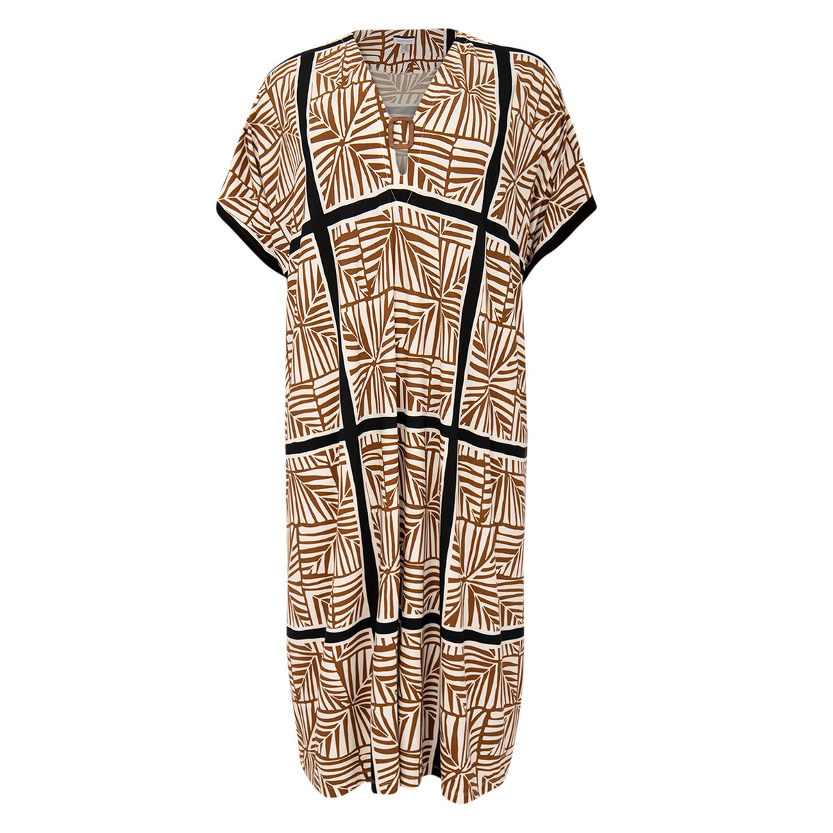 Caftan imprimée écru, YOEK