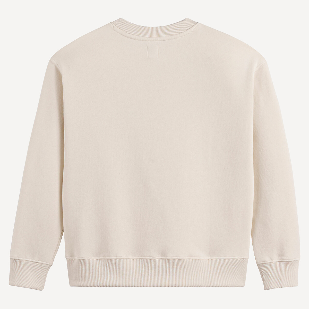 Fleece Crew Neck Sweatshirt ecru , LA REDOUTE COLLECTIONS